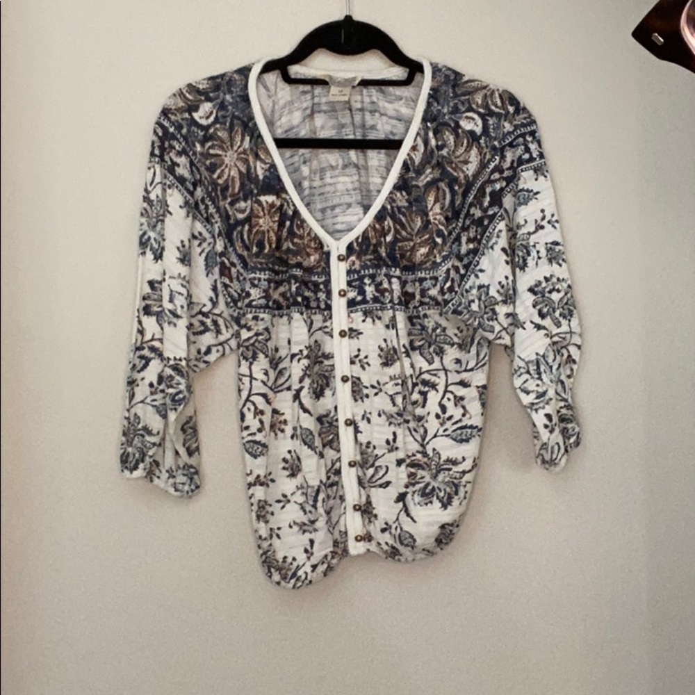 Lucky Brand paisley print top